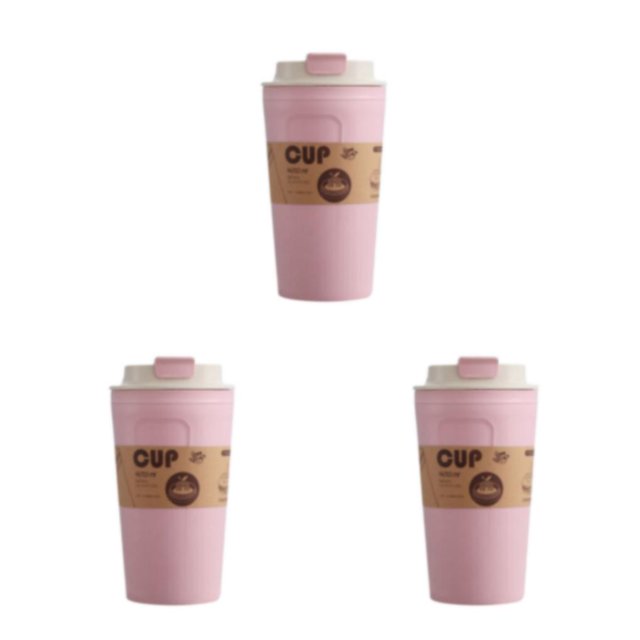 Bewildely Botella de café de bambú Taza de coche de leche a prueba de fugas Vaso de superficie lisa de gran capacidad para viajes al aire libre Type1 NO1