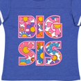 thumbnail image 4 of Inktastic Big Sister Announcement Retro Flower Big Sis Girls Toddler T-Shirt, 4 of 5