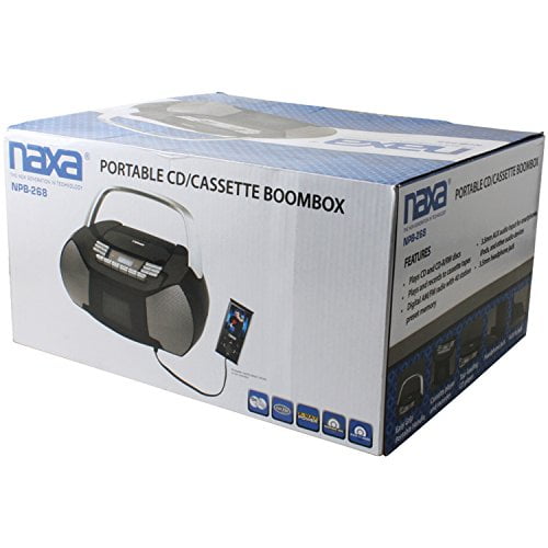 NAXA NPB-268 Portable Cd/Cassette Boom Box - Walmart.ca
