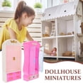 thumbnail image 5 of KAKOWELY 2 piezas de mini armario modelo de plástico mini armario de casa miniatura muebles adorno, 5 of 5