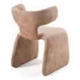 thumbnail image 5 of Modrest Bergman - Modern Light Brown Velvet Dining Chair, 5 of 6