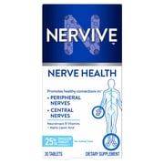 Nervive Nerve Health Tablets, Nerve Care with Vitamin B12, Vitamin B6, Vitamin B1 30 Count