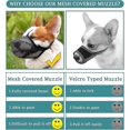 thumbnail image 4 of Museau pour Chien avec Sangles Réglables, Museau en Maille Douce Cadeau compatible Petit Moyen Grand Chien, 4 of 5