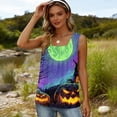 thumbnail image 3 of Bbyeadc Halloween Tank Tops for Women Square Neck Spider Web Print Casual Relax Fit Camisole for Fall Street Halloween Daily Wear,Multicolor(S), 3 of 4