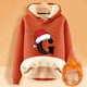 thumbnail image 2 of WILLBEST Sudadera con Capucha y Estampado Navideño de Mujer, con Espalda de Lana, Cálida, de Lana, Ideal para El Invierno Modelo 1117 Mediana, 2 of 4