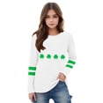thumbnail image 4 of Kaemgyyd Toddler St. Patrick's Day Shirt Baby Boy Girl Cute Print Long Sleeve Tee Spring Crew Neck Green Casual Tops 3-14 Years, 4 of 5