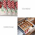 thumbnail image 6 of Placemats Set of 4, Valentine's Day Woven Placemat, Linen Place Mats for Kitchen/Dining Tables, Red Strip Plaid Love Eucalyptus Beige Burlap Washable Table Mats for Party, 6 of 8