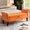 Orange, variant on EHANCIS 51.5" Ottoman with Storage and Arms, Tufted Upholstered Storages Bench with Flip Top & Sturdy Frame for Living Room,Office, Footboard and Bedroom (Orange)