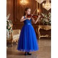 thumbnail image 3 of Arshiner Flower Girls Dresses Sleeveless Formal Wedding Princess Dress | Maxi-Length Tulle, Junior Bridesmaid Dress for Girl, Embroidered Birthday Party Dress Ball Gown, 3 of 5