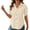 Beige, variant on Women's Button Pocket Cardigan Tee,Soft Lightweight Solid Color Short Sleeve Open Front Top with Back Pleats,Casual Summer Shirt for Daily Wear Travel Black M