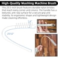 thumbnail image 4 of Calvana Washing Machine & Dryer Vent Cleaning Brush Kit, Lint Trap Cleaning Tool, Includes 23.6" 360° Rotating Cleaning Brush, 28" Extra Long Dryer Lint Brush, for Most Washers & Dryer Models, 4 of 8
