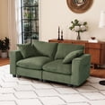 thumbnail image 5 of WestinTrends Hearthside 70" Modular Corduroy Loveseat Sofa With USB/Type-C Ports and Side Pockets, Olive Green, 5 of 16