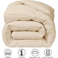 thumbnail image 2 of Sleepdown King Comforter Set - Beige King Bed Comforter Set for All Seasons, Soft Breathable Bedding King Size Comforter Sets, Lightweight Reversible Ivory Comforter Set King Size & 2 Pillow Shams, 2 of 6