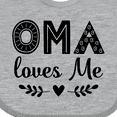 thumbnail image 4 of Inktastic Oma Baby Clothes Girls Baby Bib, 4 of 4