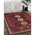 thumbnail image 2 of Ahgly Company Indoor Square Traditional Brown Persian Area Rugs, 3' Square, 2 of 6