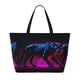 thumbnail image 2 of Fotbe Futuristic Purple Panther A、 Bolsa de Viaje para Playa - Resistente al Agua, Bolsa Tote de Gran Capacidad y Ligera con 7 Bolsillos para Mujeres y Hombres, 2 of 7