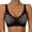 Black, variant on Womens Zero Feel Bralette Wireless Full Coverage Jacquard Bra Comfort Soft Plus Size Lace Lift Bras Pink XXL