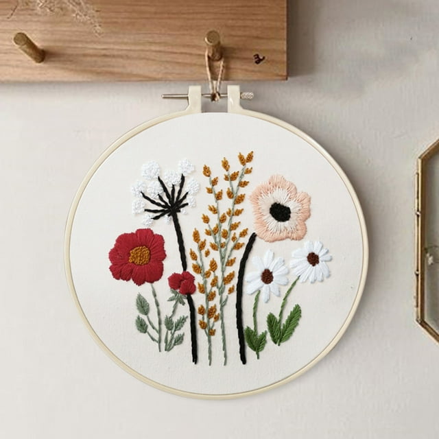 Iumwxz Embroidery Stitch Kit Set for Beginners-Handmade Embroidery DIY home decor 1 New Year Savings
