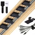 thumbnail image 1 of WSICSE 100 piezas de sujetacables autoadhesivos de nailon negro, 1 of 6