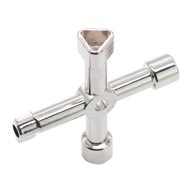 Llave de cruz triangular universal de 4 vías para caja de medidor de gabinete de elevador eléctrico de gas