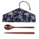 thumbnail image 1 of 1/2/4PCS High-quality Natural Wooden Chopsticks Spoon Set Travel Portable Dinnerware Environmental Picnic Gifts With Gift Cloth, 1 of 2