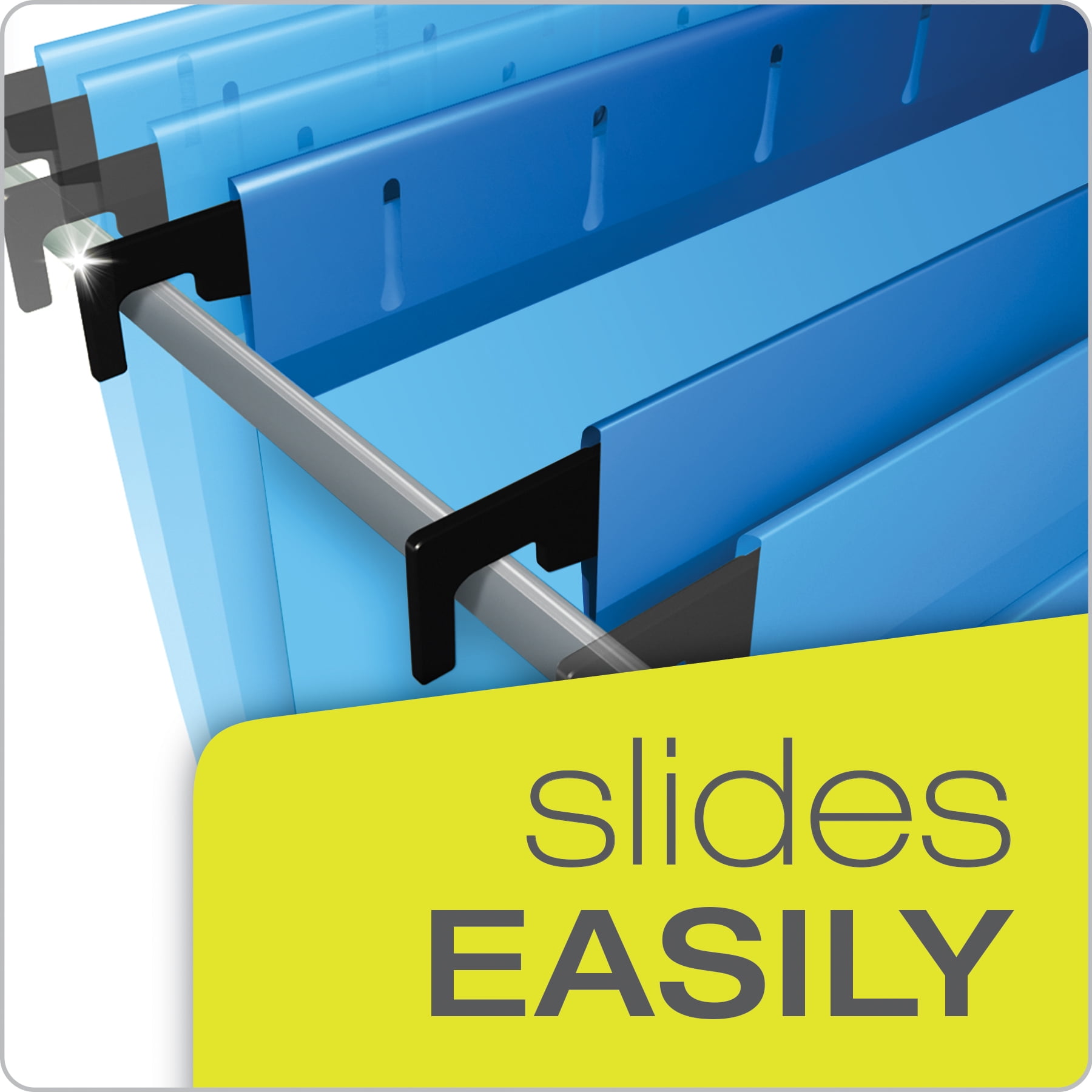 Pendaflex® SureHook® Reinforced Extra Capacity Hanging Folders, Letter Size, Assorted Colors, 1/5 Cut, 20/BX