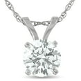 thumbnail image 1 of G/SI.50 Ct Pendentif Solitaire en Diamant pour Laboratoire, Or Blanc 14K, 1 of 3