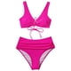 thumbnail image 4 of Augper Fashion Women's Sleeveless Solid Bikini Set Swimsuit Push-Up Padded Swimwear Swimsuit Beachwear, 4 of 7