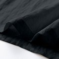 thumbnail image 5 of Mens Cotton Linen Polo Shirts Casual Short Sleeve V Neck Shirt Summer Beach Hippie Tshirt Shirt for Men Big and Tall Size M-3XL Black, 5 of 7