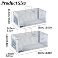 thumbnail image 3 of Xloro Metal Live Rodent Trap with One Way Door Humane Mouse Rat Cage for Pest Control Safe Catch and Release for Home Factory and Outdoor Areas (1Pc 12"x6"x5"), 3 of 9