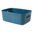 thumbnail image 1 of Cesta de Almacenamiento de Escritorio, Organizador de Cosméticos, Contenedor de Almacenamiento Apilable Elegante, Estantes Organizadores para Estantes , azul oscuro Sunnimix Cesta de almacenamiento de maquillaje, 1 of 8
