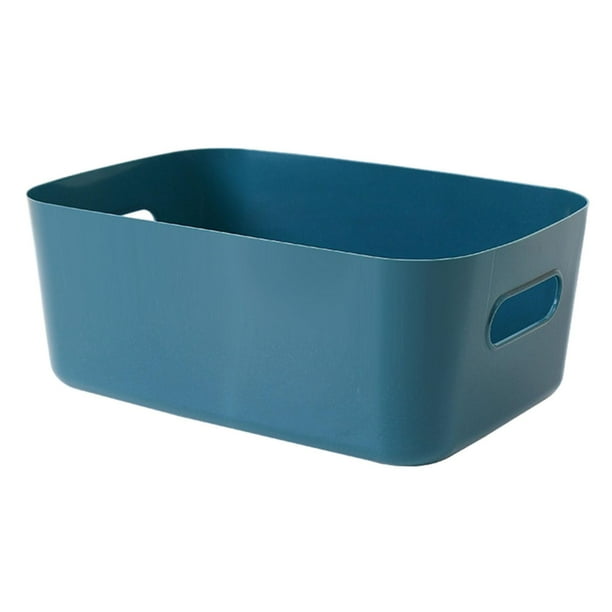 Cesta de almacenamiento de maquillaje Macarena organizador de tocador Azul oscuro