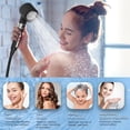 thumbnail image 5 of Filtered Shower Head with Handheld, High Pressure 3 Spray Mode Showerhead with 18 Stage Water Softener Filters for Hard Water - Remove Chlorine-BLACK, 5 of 14