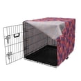 thumbnail image 3 of Floral Dog Crate Cover, Meadow Blossoms Revival Hydrangea and Mallows Rural Shabby Bouquets Pattern, Easy to Use Pet Kennel Cover Small Dogs Puppies Kittens, 7 Sizes, Coral Blue Violet, by Ambesonne, 3 of 6