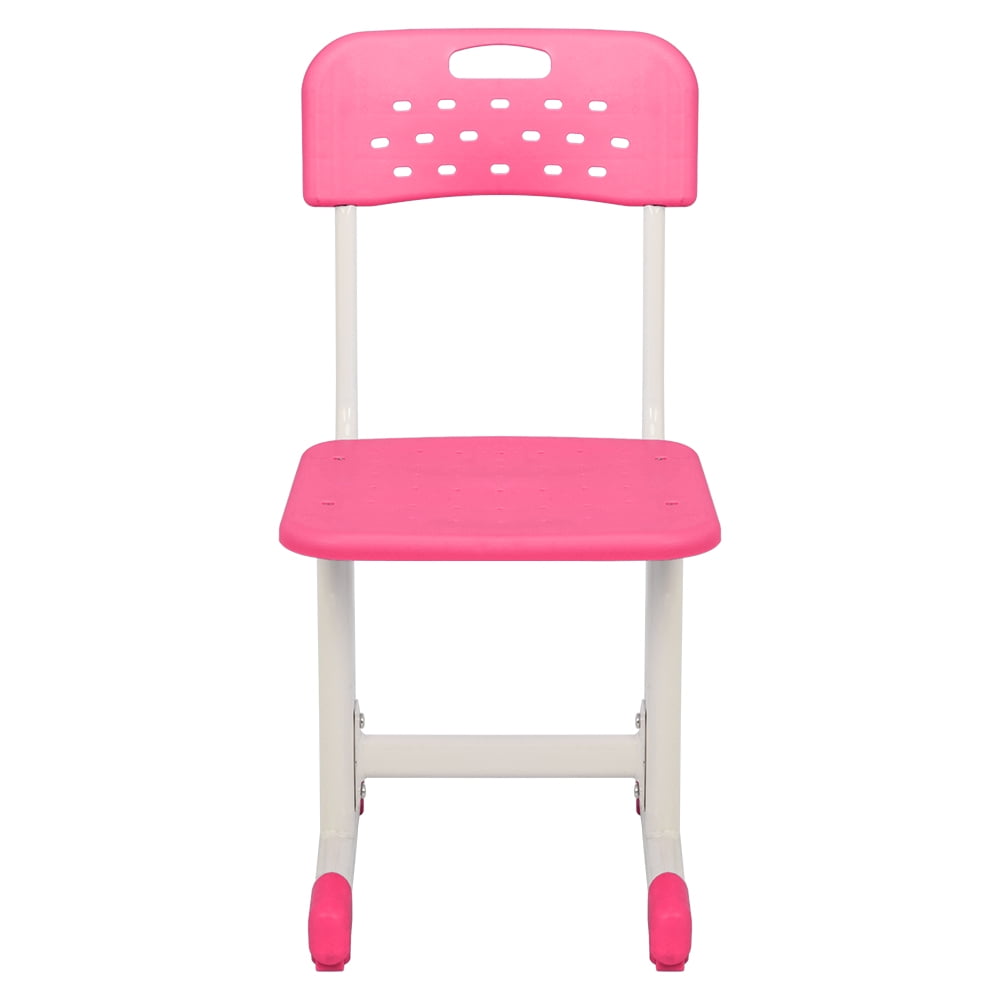 Lowestbest Kids Desk and Chair Set, Kids Table Set, Children Simple Table Desk Sets, Height Adjustable Ergonomic Children's School Workstation with Storage Drawer, Pink Lowestbest Kids Desk and Chair Set, Kids Table Set, Children Simple Table Desk Sets, Height Adjustable Ergonomic Children's School Workstation with Storage Drawer, Pink