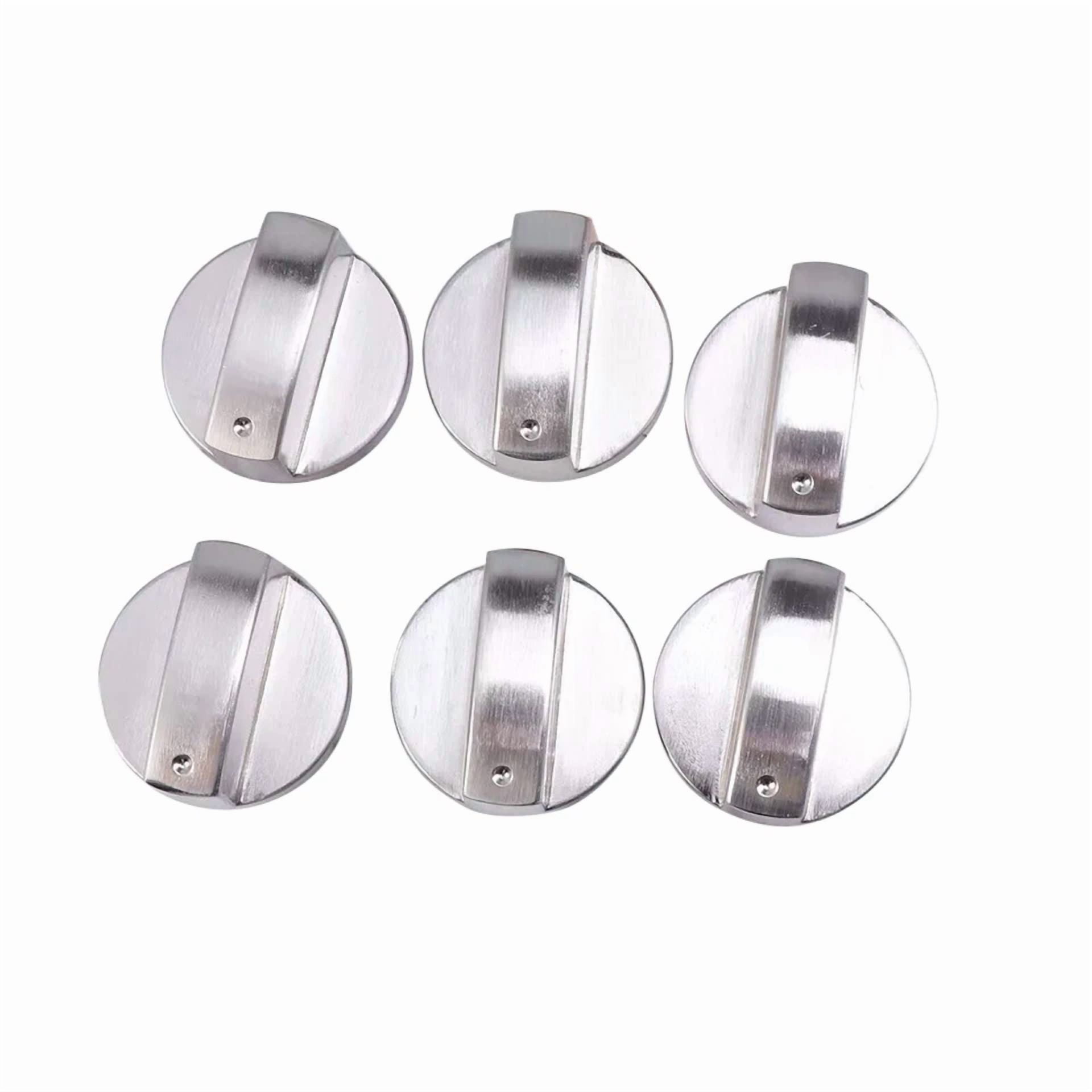 KNACK - High Durability 6Pcs Gas Stove Knobs Cooker Oven Kitchen Control Replace