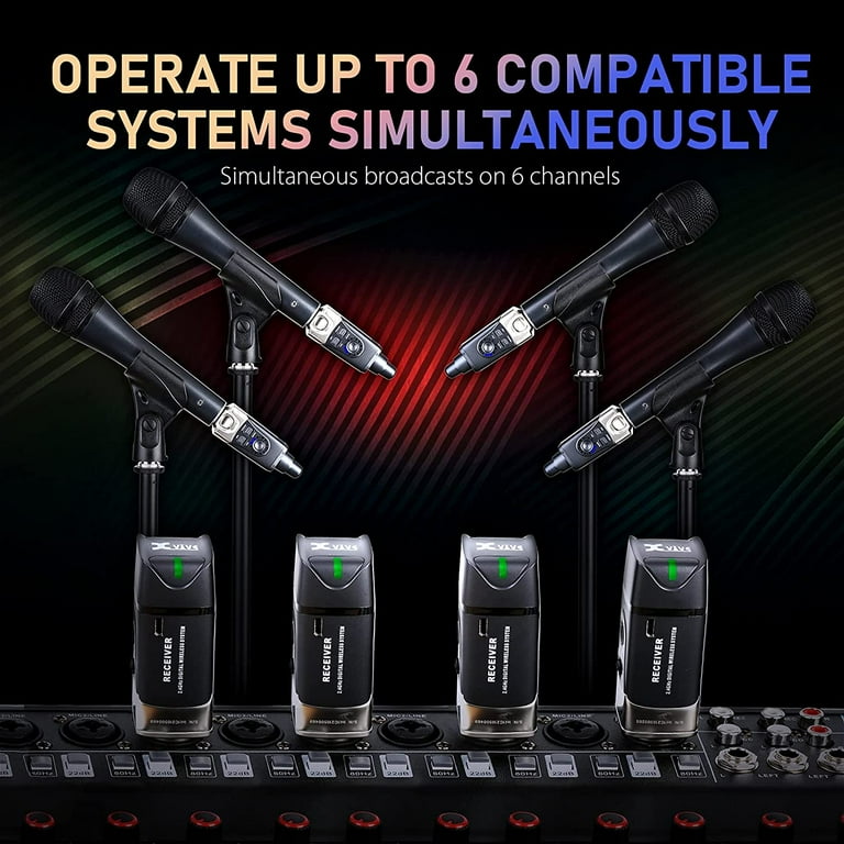 Xvive U3C Microphone Wireless System 2.4GHz Wireless XLR