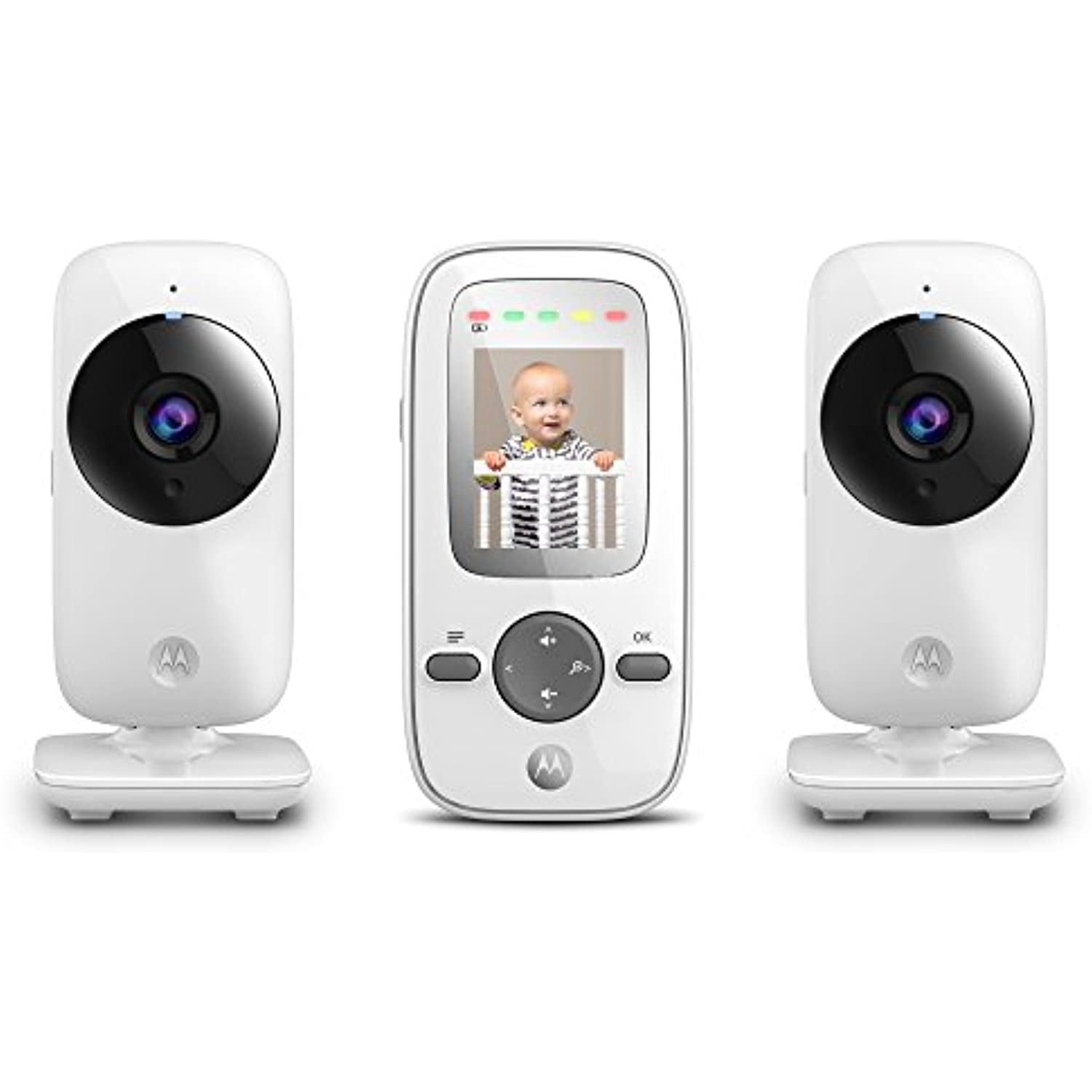 Erklæring slogan tilfredshed Motorola MBP481-2 2.4 GHz Digital Video Baby Monitor with 2-Inch Color  Display, Digital Zoom, Infrared Night Vision and Two Cameras - Walmart.com
