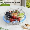 thumbnail image 3 of Chilled Veggie Fruit Tray Platter Divided Rotating Serving Tray with Lid Snack Vegetable Tray Chip and Dip Serving Set, 3 of 8