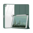 thumbnail image 1 of wonim11 Case Compatible with iPad Air 3rd Generation, iPad Pro 10.5 inch 2017 Case with Pencil Holder, Stand Clear Back Cover for Air 3rd Gen 10.5" 2019, Auto Sleep/Wake, Dark Green, 1 of 1