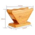 thumbnail image 2 of Bamboo Coffee Filter Holder, Coffee Filter Stand Container Dispenser rack and shelf for / Flat Shaped Paper Filters, 2 of 8