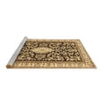 thumbnail image 2 of Ahgly Company Machine Washable Indoor Rectangle Medallion Brown Traditional Area Rugs, 2' x 5', 2 of 4