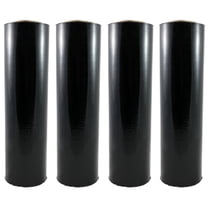 18" x 1500' 80 Ga 4 Rolls Pallet Wrap Stretch Film Hand Shrink Wrap 1500FT Black