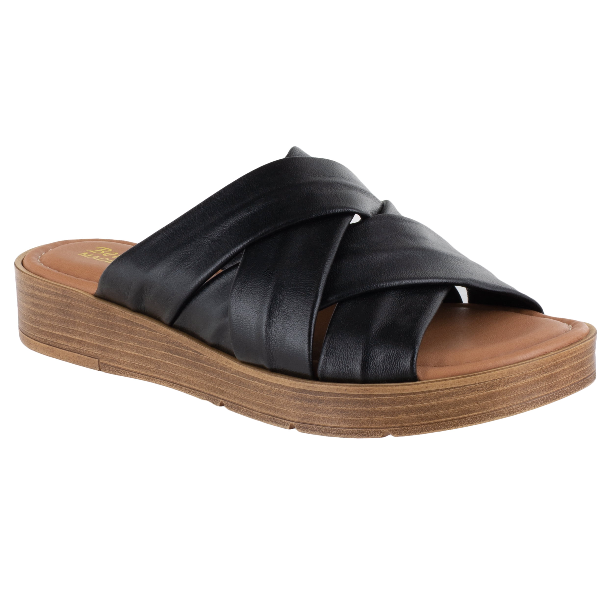 Bella Vita Italy Tor-Italy Multi Banded Slide Sandals (Women) - Walmart.com