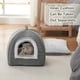 thumbnail image 2 of Cueva Cama para Gatos WINDRACING Gris para Gatos de Interior, Gatitos y Mascotas, 2 of 6