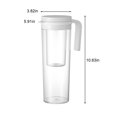 thumbnail image 3 of Up To 65% Off Of Kitchen Supplies Cold Kettle With Lid, Hot Tea, Iced Tea, Cold Brew Tea And Fruit Infused Water, Summer Tea Maker White, 3 of 6