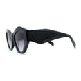 thumbnail image 3 of Womens Mod Geometric Angular Cat Eye Plastic Sunglasses Shiny Black - Smoke, 3 of 4