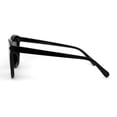 thumbnail image 3 of Womens Pyramid Stud Boyfriend Style Horn Rim Sunglasses Shiny Black Gradient Black, 3 of 4