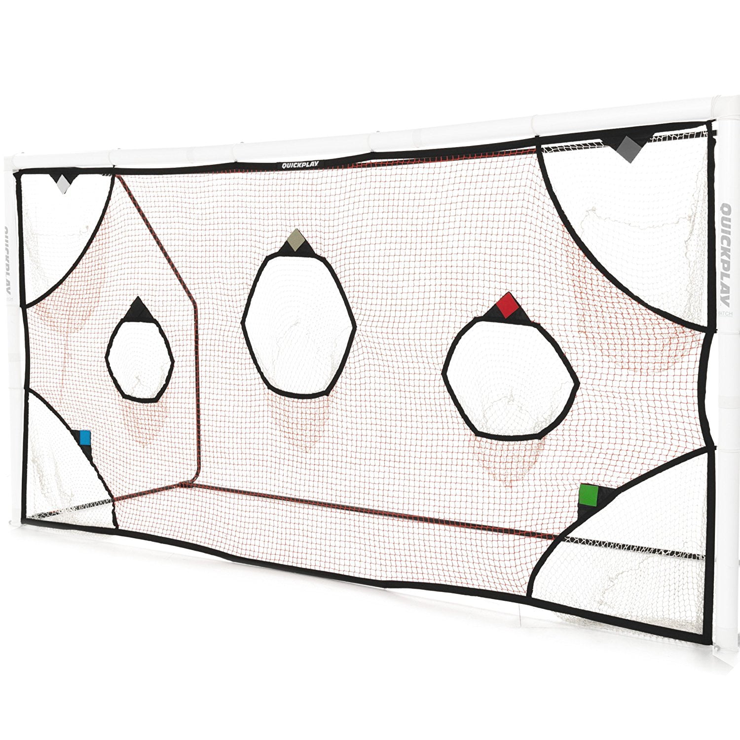 QUICKPLAY PRO Soccer Goal Target Nets with 7 Scoring Zones Practice