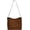 Brown, variant on Zhengup Vegan Leather Bucket Tote Bag for Women Large Soft Shoulder Crossbody Purse Casual Working Handbag Adjustable Satchel
